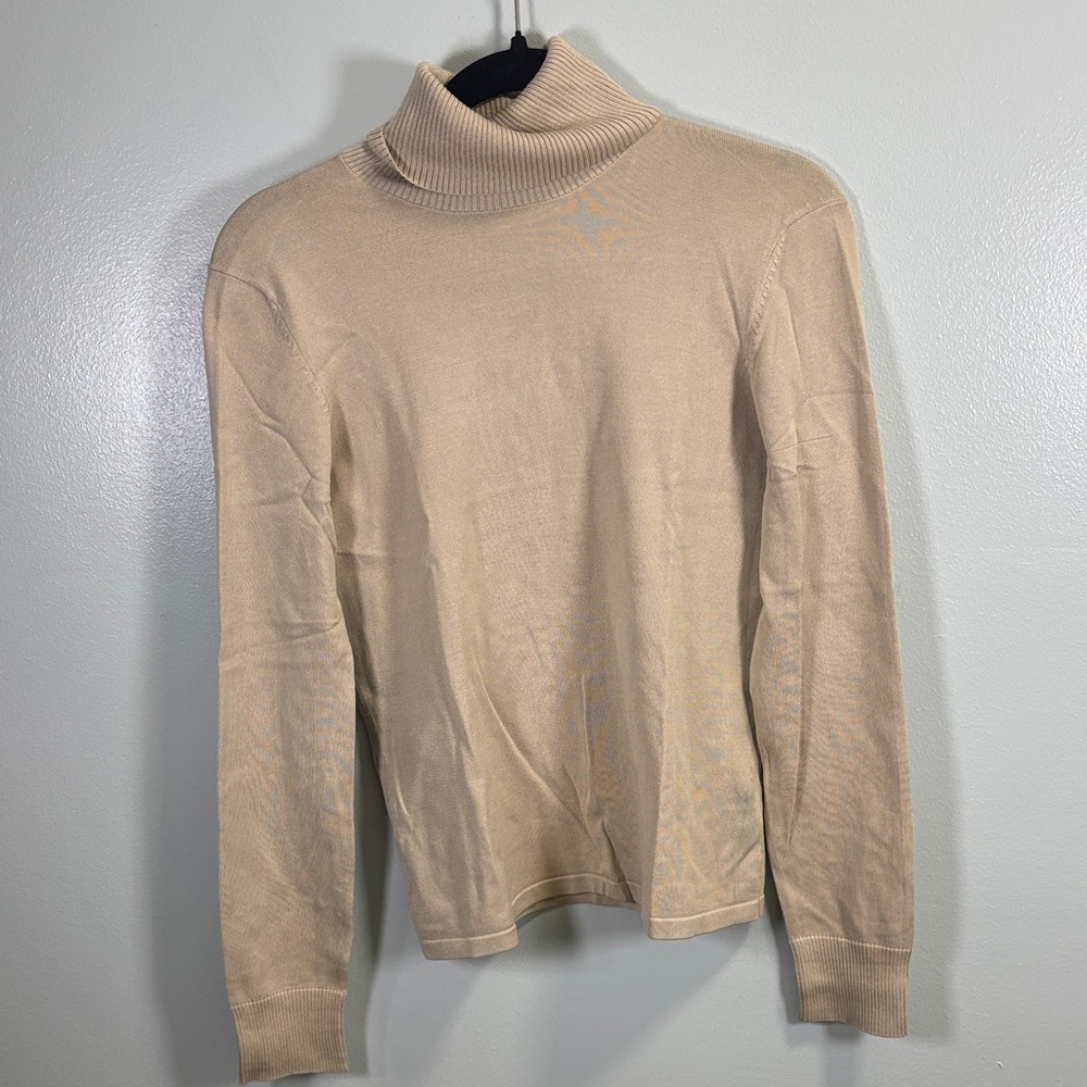 Ann Taylor Women’s Beige‎ Turtleneck Sweater Sz Small